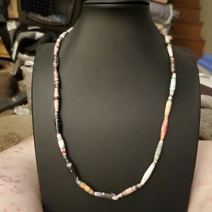 Paper Beads Necklace NEW